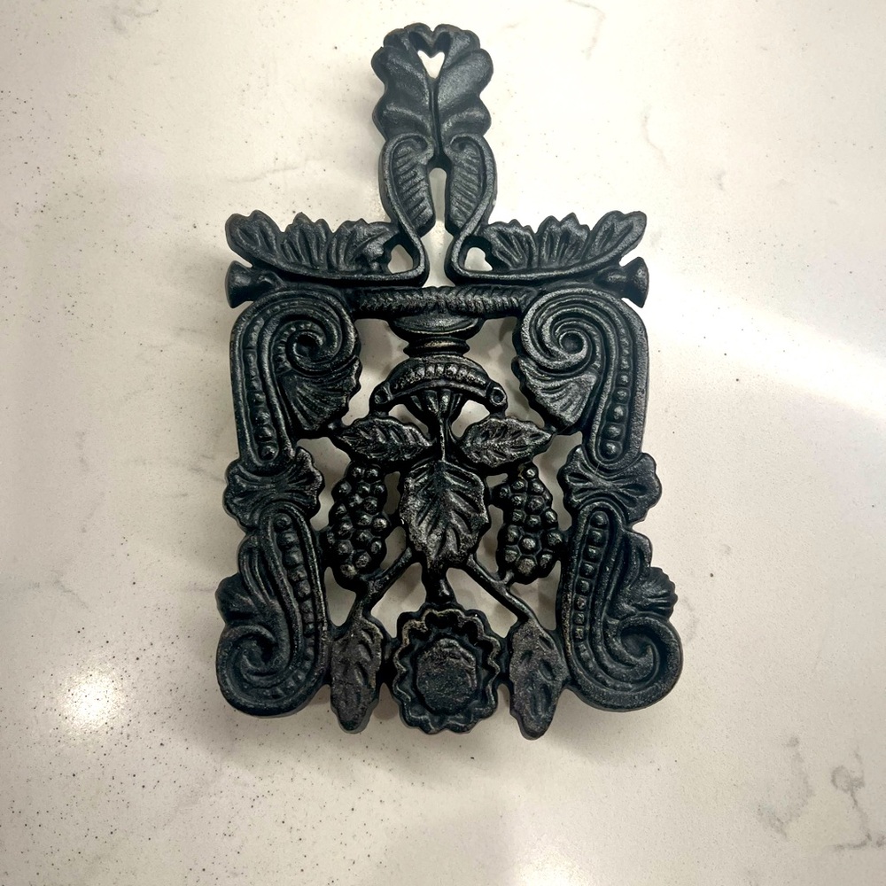 Black Cast Iron Trivet